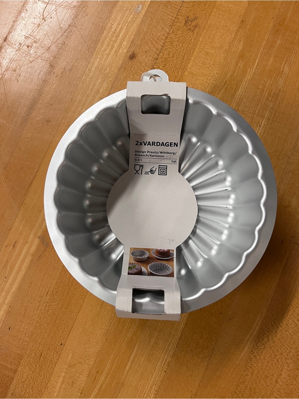 NWT IKEA Silver Cake Pan
